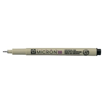 Тонкая подводка SAKURA Pigma Micron 08 (черная)