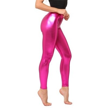 LEGGINSY RURKI BŁYSZCZĄCE LATEX WETLOOK KOLORY