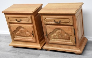 СТОЛЫ, ДУБОВАЯ ПРИМОЧКА, 2 ШТ h65.5x60x36см