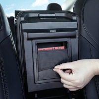 фото thumb №6, Чёрный органайзер box подлокотник tesla y