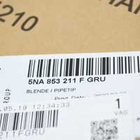 фото thumb №9, New vw tiguan ad передняя часть бампер center vent решётка trim 5na853211fgru