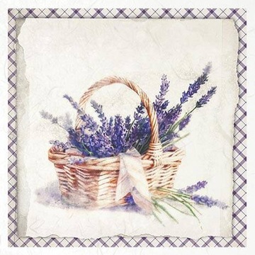 Zestaw PAPIERÓW RYŻOWYCH 6szt RSM082 lawenda