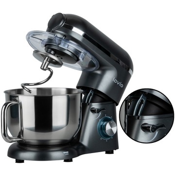 Планетарный миксер LOVIO ChefAssistant Plus, кухонный комбайн, серый LVSTM02PGY