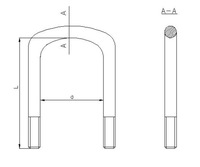фото thumb №1, Скоба рессора cybant m24x101x280 bpw