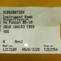 фото thumb №15, Спідометр  панель приладів 3c0920872g vw passat b6 2.0 tdi cbbb