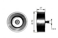 Купити Gates ролик напрямна ремінь bmw 3 e46 5 e60 5, фото thumb