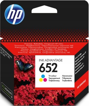 Комплект из 2 картриджей HP 652, оригинальные, черный + цветной