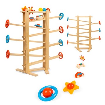 ДЕРЕВЯННАЯ ПОЛКА ДЛЯ ШАРОВ MONTESSORI IRI 70см