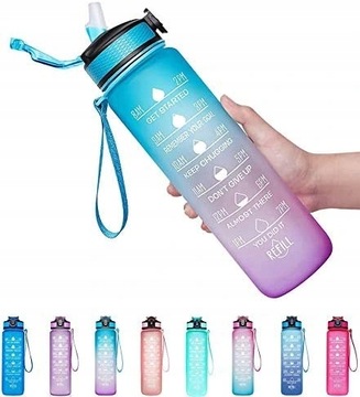 Бутылка для воды Motivational Time 1000ml/32oz