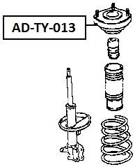 фото thumb №2, Верхній кронштейн амортизатора toyota carina e 93-