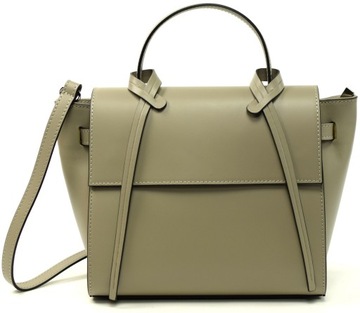 WŁOSKA TOREBKA BORSE IN PELLE SKÓRA NATURALNA TAUPE PREMIUM 725D