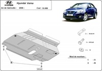 фото thumb №2, Сталевий захист pod двигун hyundai verna 2005-2010