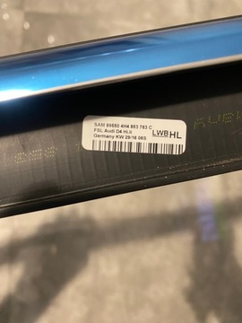 фото thumb №5, Планка хром двері лівий зад audi a8 4h4853763