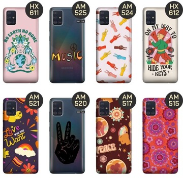 ETUI DO SAMSUNG GALAXY A51 5G WZORY HIPPIE PEACE HIPPISI OBUDOWA POKROWIEC