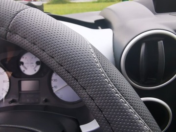Peugeot 206 207 307 308 407 Partner чехол на руль черный серый EX