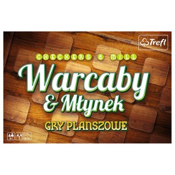 Настольные игры Шашки и Трефл Мельница 01681