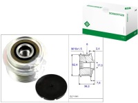 Купити Шків генератора toyota yaris 1,4d-d4 06- 1, фото thumb