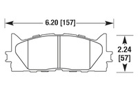 фото thumb №1, Hawk hps toyota camry гальмівні колодки перед hb647f.692