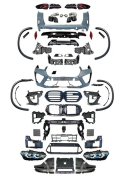 фото thumb №14, Bmw x5 g05 lci рестайлінг 23-25 bodykit x5m f95 бампер пороги накладки вихлоп