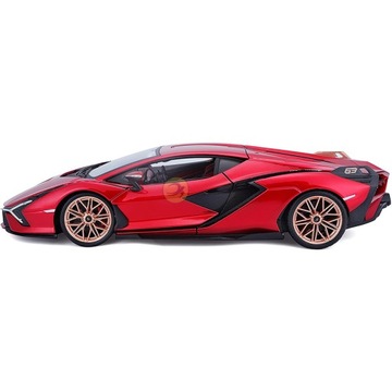 BBURAGO 1:24 LAMBORGHINI SIAN FKP 37 КРАСНЫЙ КРАСНЫЙ