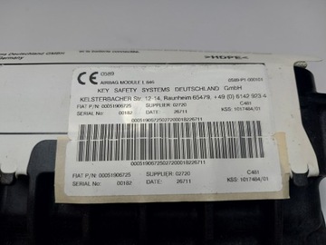 фото thumb №5, Lancia ypsilon ii подушка безопасности подушка пассажира bdb nr2 00519067250