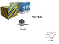 фото thumb №1, Комплект - набір ремінь розподільного валу snr ktb391 k015409