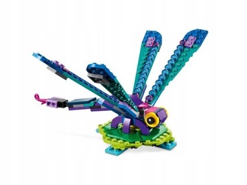 LEGO CREATOR ЭКЗОТИЧЕСКИЕ ЖИВОТНЫЕ РАЗНОЦВЕТНЫЙ ПАВЛИН СТРЕКОЗА ПОВИЖАЮЩИЕ КРЫЛЬЯ БАБОЧКА