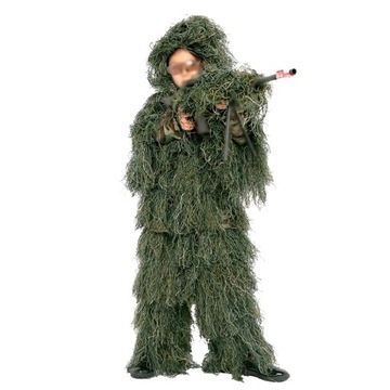 НАБОР ДЛЯ ВЫЖИВАНИЯ ОХОТНИЧЕГО КАМУФЛЯЖА КАМУФЛЯЖНЫЙ КОСТЮМ 5 В 1 GHILLIE