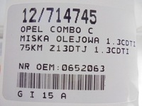 фото thumb №7, Opel combo c піддон масляна 1.3cdti