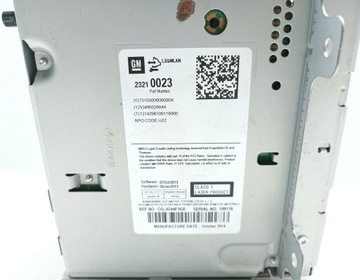 RADIO FABRYCZNE CD OPEL ASTRA J 23210023