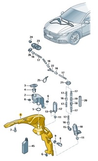 фото thumb №1, Бак рідина омивача vw arteon aso