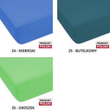 PRZEŚCIERADŁO JERSEY BAWEŁNIANE 70x120 CM Z GUMKĄ DUŻY WYBÓR KOLORÓW
