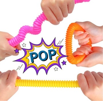 Pop Tubes Sensory Squishy Tubes Набор антистрессовых игрушек из 7 предметов