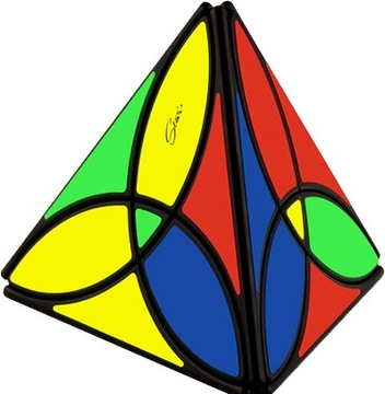 ОРИГИНАЛЬНЫЙ КУБИК QiYi Clover Pyraminx + ПОДСТАВКА