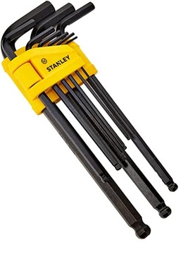 STANLEY Набор шестигранных ключей с шариками. Контейнер 9 шт. (1,5-10 мм)