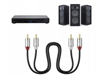 Кабель RCA 2X RCA - 2XRCA Cinch - Cinch TOPK 1м