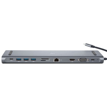 ХАБ ДОК-СТАНЦИЯ «11 в 1» 3x USB HDMI VGA SD LAN