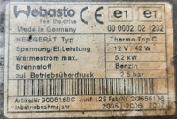 фото thumb №5, Webasto додатковий обігрівач thermo top c 5,2kwh бензин 42w