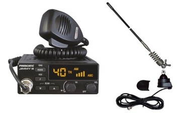CB RADIO PRESIDENT JIMMY III ASC + МОНТАЖНАЯ АНТЕННА SIRIO NEW DELTA + КРОНШТЕЙН