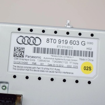 фото thumb №6, Audi a5 8t 8f 2013 монитор / дисплей / экран
