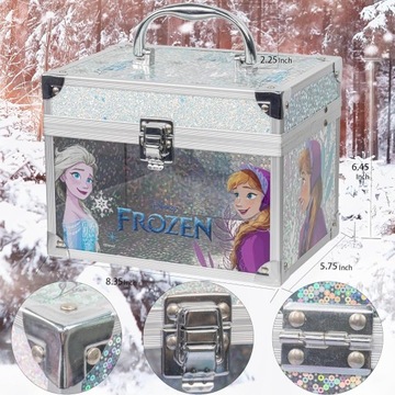 МЕГА НАБОР МАКИЯЖНОЙ КОСМЕТИКИ FROZEN DISNEY В КОРОБКЕ ДЛЯ ДЕВОЧЕК