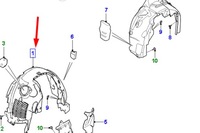 фото thumb №7, Jaguar f-pace x761 передня права захист підкрилок nowa оригінальна t4a26655