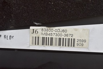 фото thumb №6, Спидометр дисплей eu 83800-0dj60 toyota yaris 2 ii 1.33 vvti 101 km 09-12