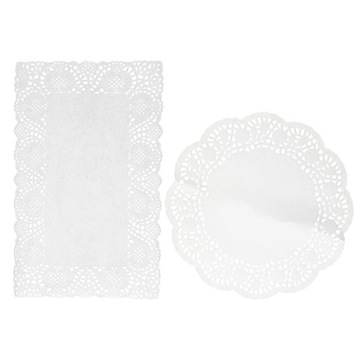 Serweta papierowa serwetka ażurowa na stół pod ciasto Altom Design 48 sztuk