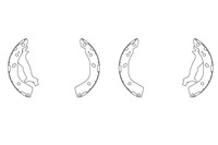 фото thumb №1, Тормозные колодки тормозные задняя gs8737 trw hyundai getz