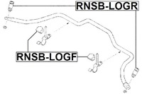 фото thumb №3, Втулка стабилизатора передний renault logan 2005-2013 febest