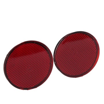 фото thumb №7, Nissan qashqai 2007-2015 2pcs круглий червоний відбивач бампера заднього