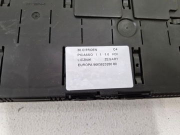 фото thumb №6, Citroen c4 picasso i 1 1.6 hdi спідометр  прилади європа 9663623280