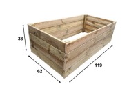 Овощная деревянная ящика Donica 62x119 см, высокий 38 см