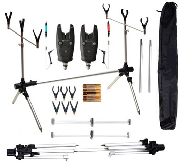 Zestaw Karpiowy Rod Pod 2x Sygnalizator 2x Swinger